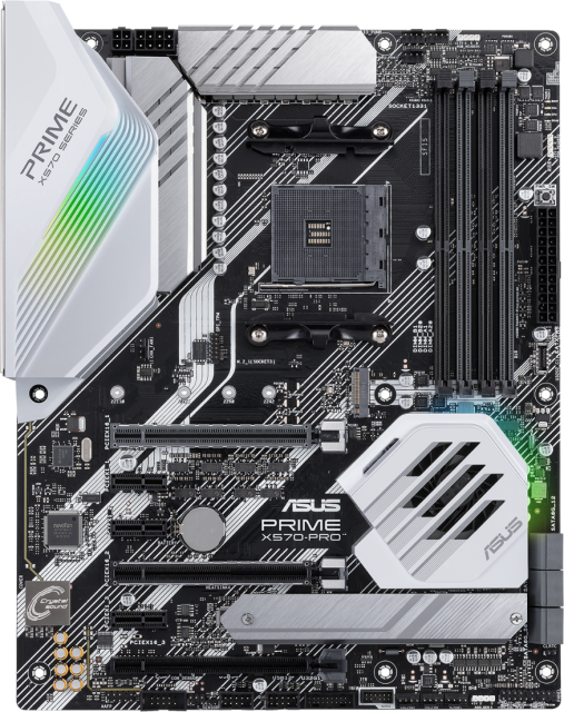 Дънна платка ASUS PRIME X570-PRO, AMD AM4 socket, (HDMI, DP), 4 x DDR4, Aura Sync RGB, ATX