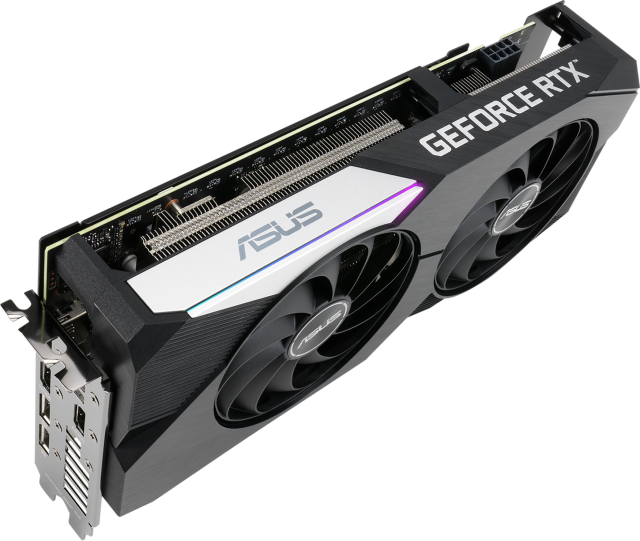 Видеокарта ASUS Dual GeForce RTX 3060 Ti V2 OC Edition 8GB GDDR6, (HDMI, DP), LHR