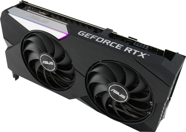 Видеокарта ASUS Dual GeForce RTX 3060 Ti V2 OC Edition 8GB GDDR6, (HDMI, DP), LHR