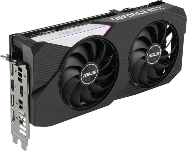 Видеокарта ASUS Dual GeForce RTX 3060 Ti V2 OC Edition 8GB GDDR6, (HDMI, DP), LHR