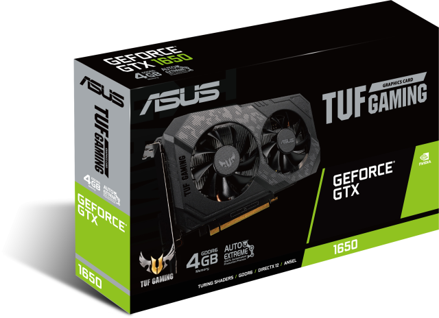 Видеокарта ASUS TUF Gaming GeForce GTX 1650 4GB GDDR6, 128bit, (DVI,HDMI, DP)