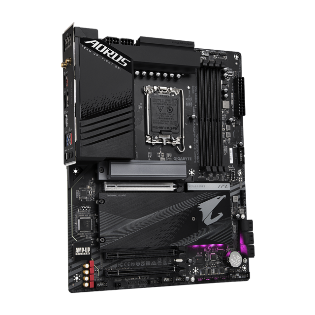 Дънна платка GIGABYTE Z790 AORUS ELITE AX LGA 1700, PCIe 5.0, ATX, Wi-Fi 6E, RGB Fusion, DDR5