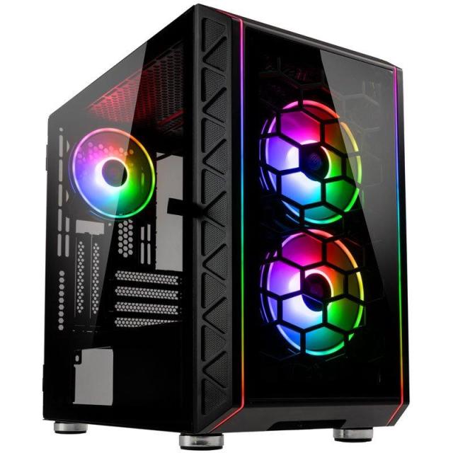 Кутия Kolink Citadel Cube Mesh SE ARGB, Mini-ITX, Micro-ATX, Черен