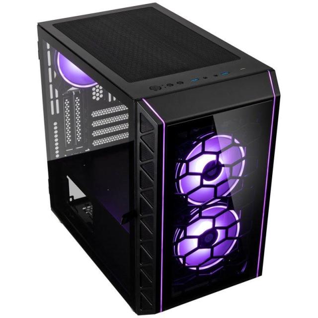 Кутия Kolink Citadel Cube Mesh SE ARGB, Mini-ITX, Micro-ATX, Черен