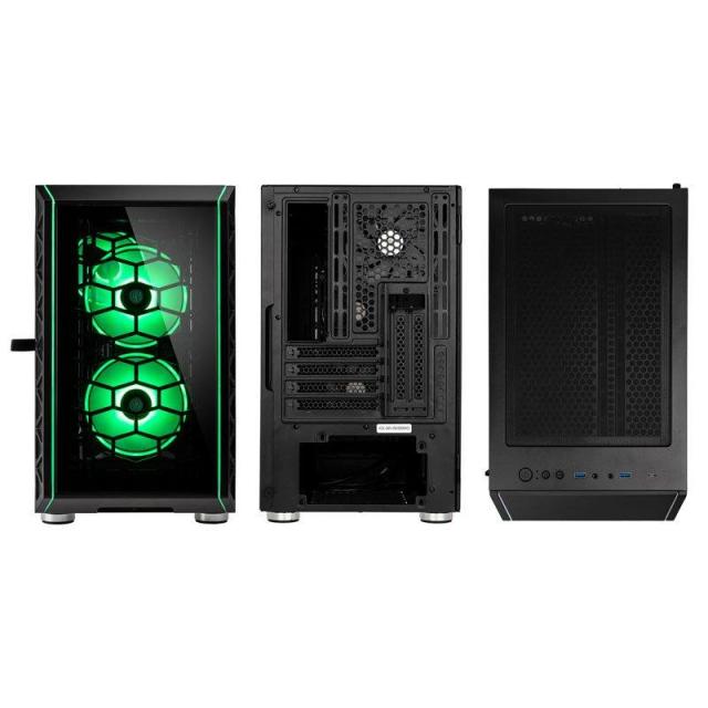 Кутия Kolink Citadel Cube Mesh SE ARGB, Mini-ITX, Micro-ATX, Черен