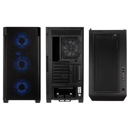 Кутия Kolink Observatory Z Mesh RGB, Mid-Tower, Черен