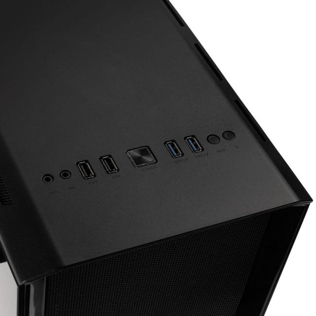 Кутия Kolink Levante V2 ARGB TG Mesh, Mid-Tower, Черен
