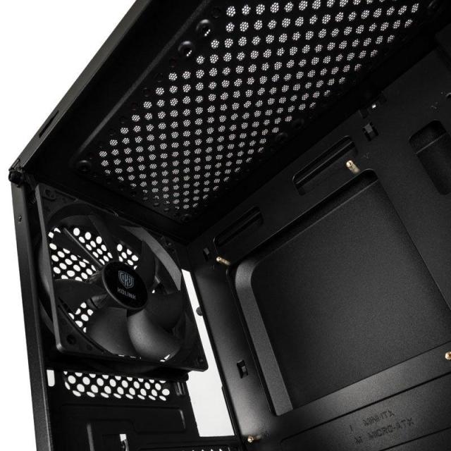 Кутия Kolink Stronghold M TG, MicroATX, Black