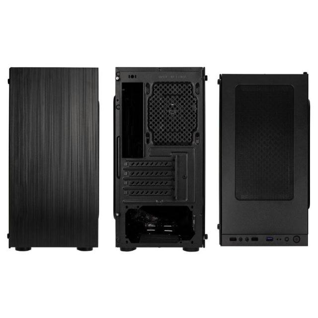 Кутия Kolink Stronghold M TG, MicroATX, Black