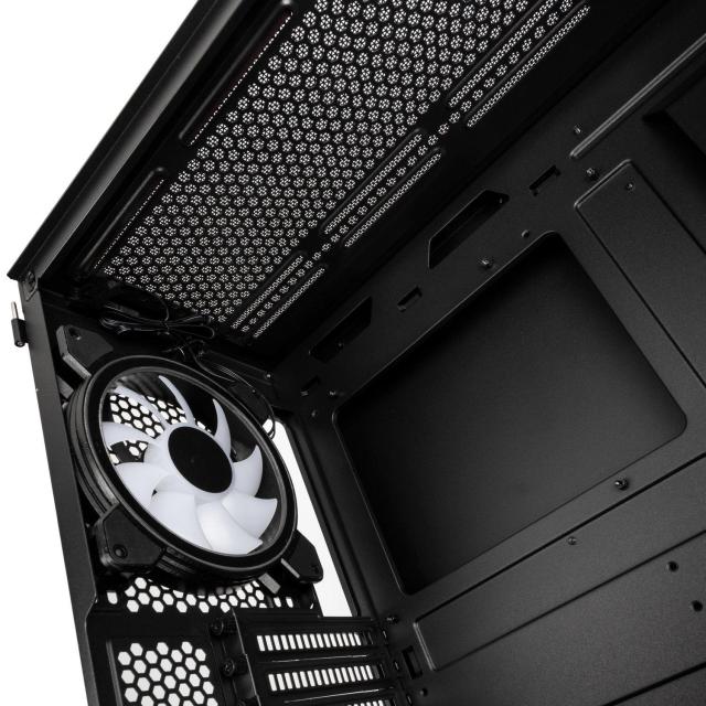 Кутия Kolink Observatory Y AMD ARGB, Mid-Tower, Черен