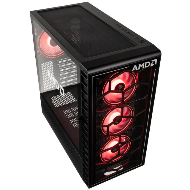 Кутия Kolink Observatory Y AMD ARGB, Mid-Tower, Черен