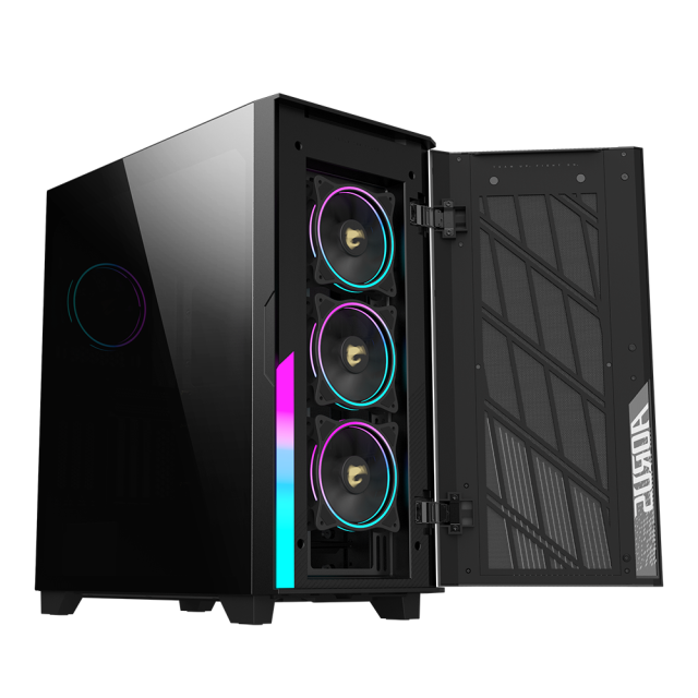 Кутия Gigabyte AORUS C500 Tempered Glass RGB Fusion 2.0 Mid Tower