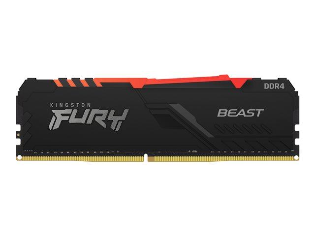 Памет Kingston 32GB 3200MHz DDR4 CL16 DIMM Kit of 2 FURY Beast RGB KF432C16BBAK2/32
