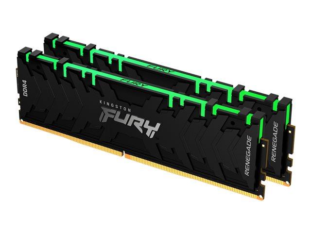Памет KINGSTON FURY Renegade RGB 32GB (2x16) 3600MHz DDR4 CL16 DIMM, v1.35, KF436C16RB1AK2/32