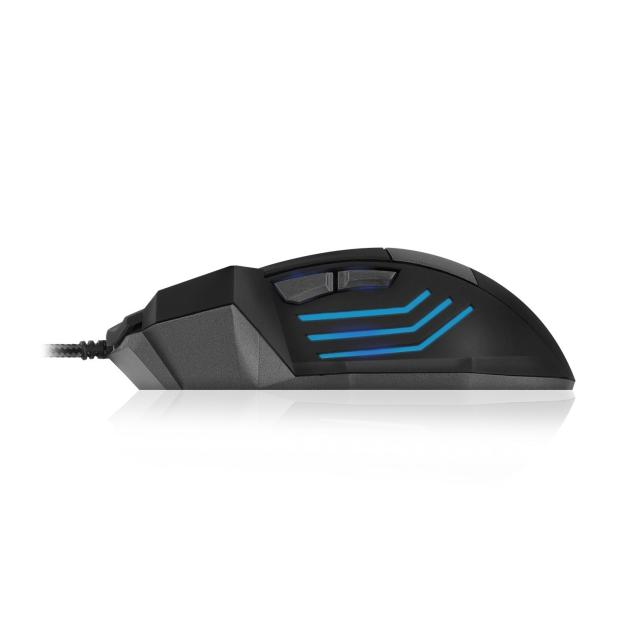 Геймърска мишка Ewent PL3300, Подсветка, 3200 dpi, USB 2.0, Черен