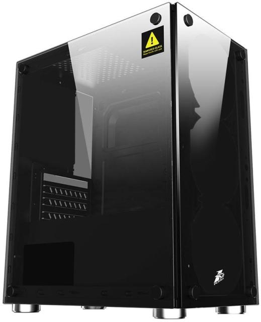 Кутия Estillo 8872 Gaming, 1 x USB 3.0, 2 x USB 2.0, HD Audio, RGB, прозрачни панели, ATX