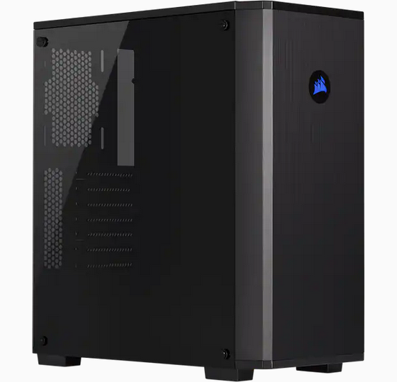 Кутия Corsair Carbide Series 175R RGB, 2x USB 3.1, 2x 3.5mm жак, прозорец, черна, без захранване, ATX