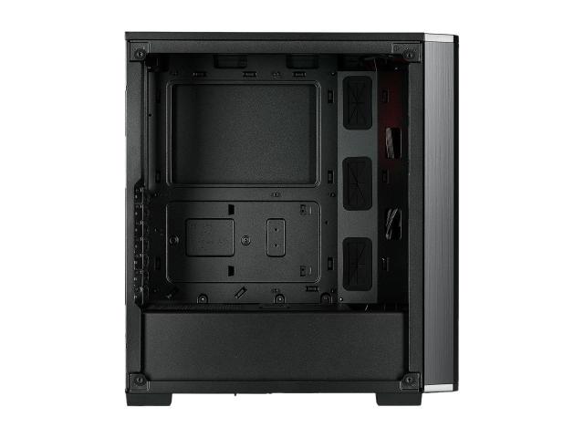 Кутия Corsair Carbide Series 175R RGB, 2x USB 3.1, 2x 3.5mm жак, прозорец, черна, без захранване, ATX