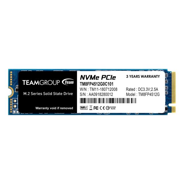 Team Group MP34 512GB, M.2 2280 PCI-e 3.0 x4 NVMe