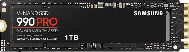 SAMSUNG 990 PRO SSD 1TB, M.2 Type 2280, MZ-V9P1T0BW