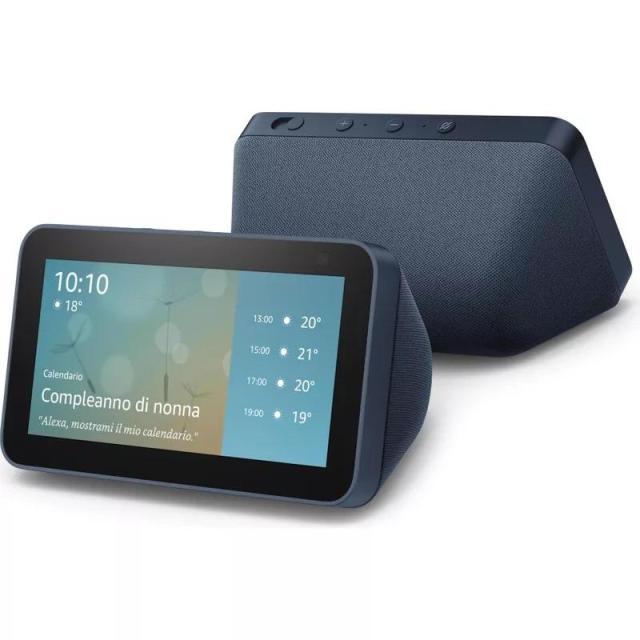 Смарт тонколона Amazon Echo Show 5, 2nd Gen., Сензорен екран, Гласов асистент, Син
