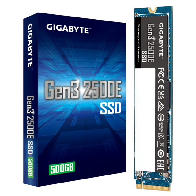 Gigabyte SSD Gen3 2500E, 500GB, NVMe, M.2