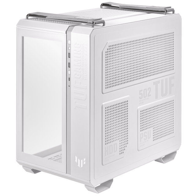 Кутия ASUS TUF Gaming GT502 WHITE EDITION, Mid-Tower