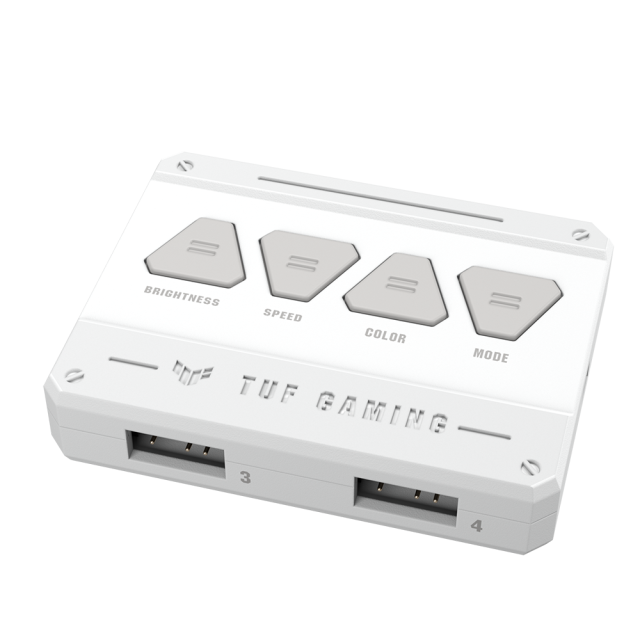 Комплект Вентилатори 3в1 ASUS TUF GAMING TF120 WHITE EDITION, 120mm, 1900 rpm, ARGB