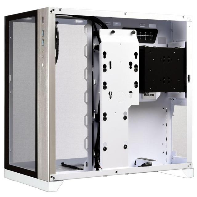 Кутия Lian Li PC-O11 Dynamic Mid-Tower, Tempered Glass, Бяло