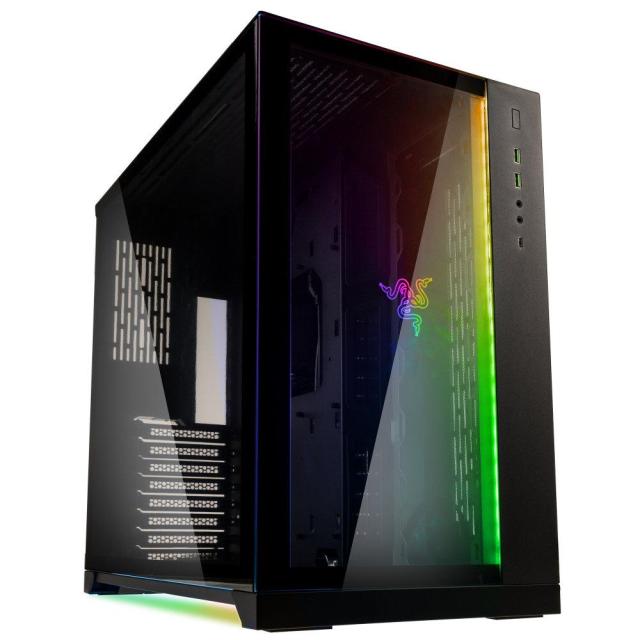 Кутия Lian Li PC-O11 Dynamic Razer Edition Mid-Tower, Tempered Glass, Черно