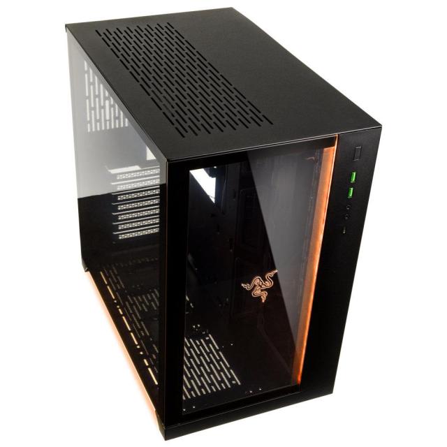 Кутия Lian Li PC-O11 Dynamic Razer Edition Mid-Tower, Tempered Glass, Черно