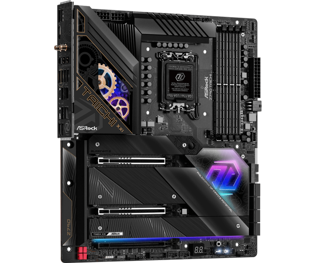Дънна платка ASROCK Z790 TAICHI Wi-Fi 6E+BT, LGA 1700, DDR5, PCIe 5.0,  (HDMI), 8x SATA 6Gb/s, 5x M.2, 2 x USB 4 Thunderbolt 4 Type-C, E-ATX