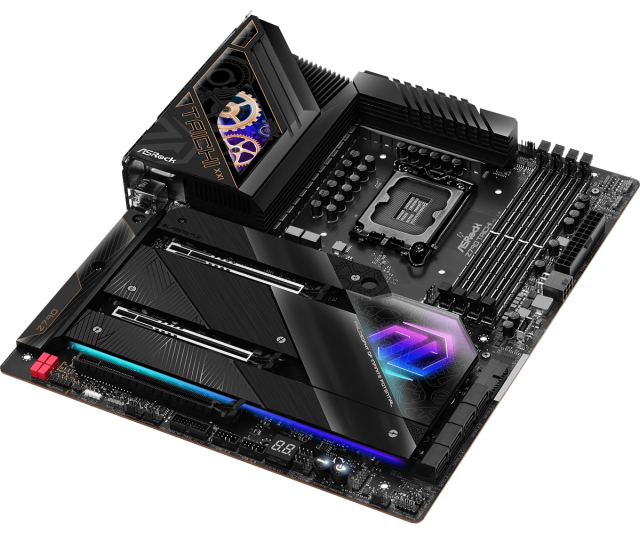 Дънна платка ASROCK Z790 TAICHI Wi-Fi 6E+BT, LGA 1700, DDR5, PCIe 5.0,  (HDMI), 8x SATA 6Gb/s, 5x M.2, 2 x USB 4 Thunderbolt 4 Type-C, E-ATX