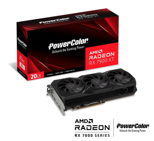Видео карта Powercolor AMD RADEON RX 7900 XT Founders Edition, 20GB GDDR6, 320-bit, 2 x DP, HDMI, USB-C