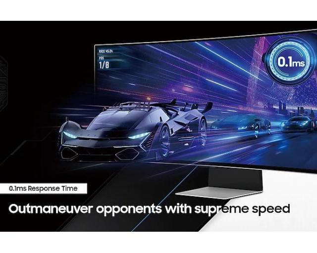 Монитор Samsung Odyssey OLED G8 G85SB, 34" (86.36 cm) CURVED OLED, 1800R, 175 Hz, 0.1 ms GTG, 21:9, 3440 x 1440, DisplayHDR True Black 400, 250 cd/m2, 1 000 000:1 Contrast, FreeSync , Smart, 2xUSB-C, Mini DP, Micro HDMI, Wi-Fi 5, BT 5.2, Speakers