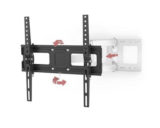 Метална поставка Hama TV FULLMOTION, 400x400, 165 см (65"), Черно/Бяло