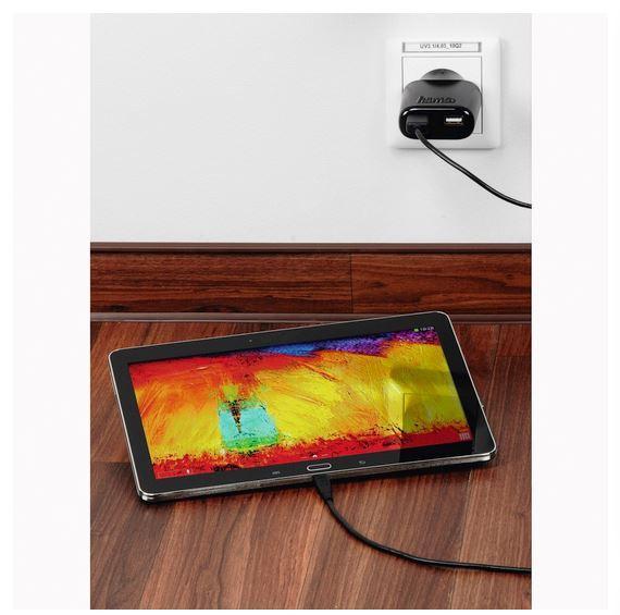 Зарядно Hama, 2x USB, 4.8 A, черно