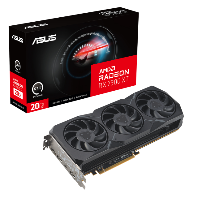 Видео карта ASUS AMD RADEON RX 7900 XT Founders Edition, 20GB GDDR6, 320-bit, 2 x DP, HDMI, USB Type-C