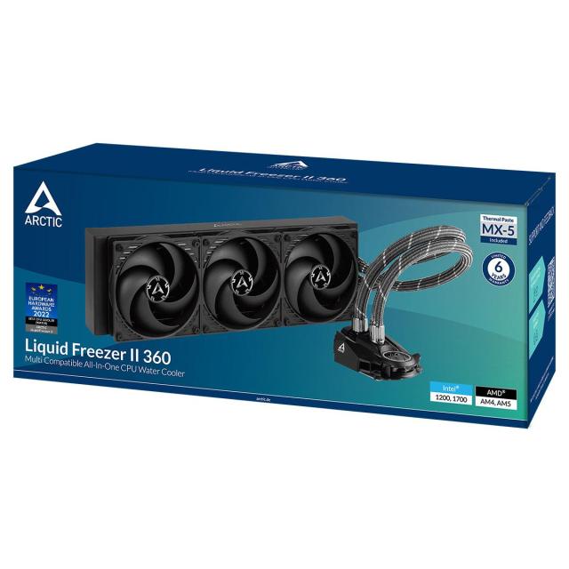 Охладител за процесо Arctic Freezer II (360mm), АМ4/AM5 / LGA1700, 1200, 115X, 2011-3*, 2066*, ACFRE00068B
