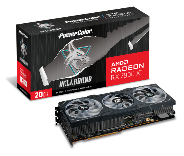 Видео карта Powercolor AMD RADEON HELLHOUND RX 7900 XT 20GB GDDR6, 320-bit, 3 x DP, HDMI