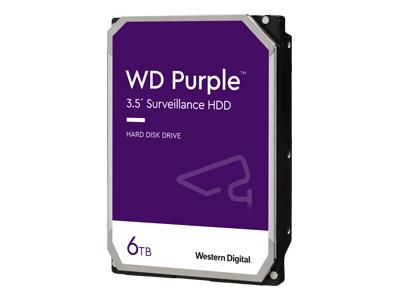 Твърд диск WESTERN DIGITAL Purple 6TB SATAIII, 5400rpm, 256MB, 3.5" (8.89 cm)