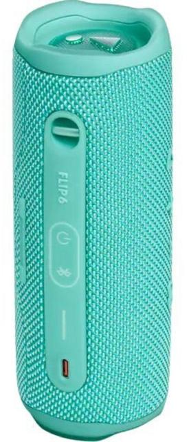 Тонколона JBL Flip 6, 30W RMS, безжична, Bluetooth, IP67, Синьозелен