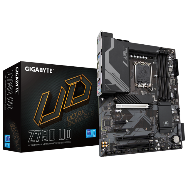 Дънна платка GIGABYTE Z790 UD LGA 1700 DDR5, PCIe 5.0, 1 x USB Type-C, 1 x USB 3.2, 4 x USB 3.2, 4 x USB 2.0,  1 x HDMI 2.0 port; 1 x DisplayPort, ATX