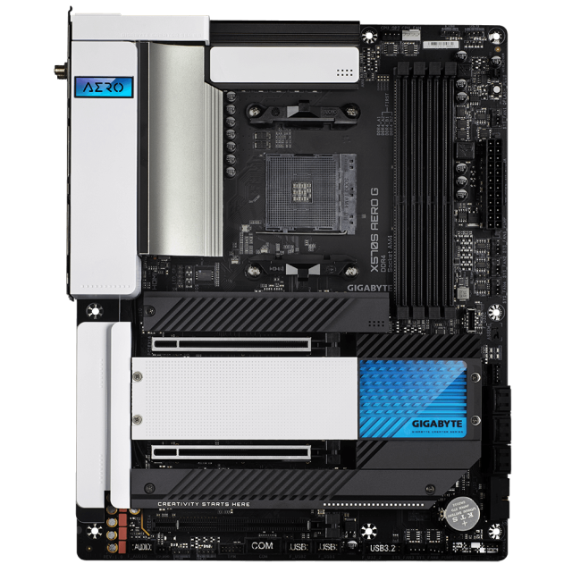 Дънна платка Gigabyte X570S Aero G, X570S, AM4, DDR4, Wi-Fi 6, PCI-E 4.0, (DP, HDMI), 2 x M.2, 6 x SATA 6Gb/s, 2 x USB Type C, RGB Fusion, ATX