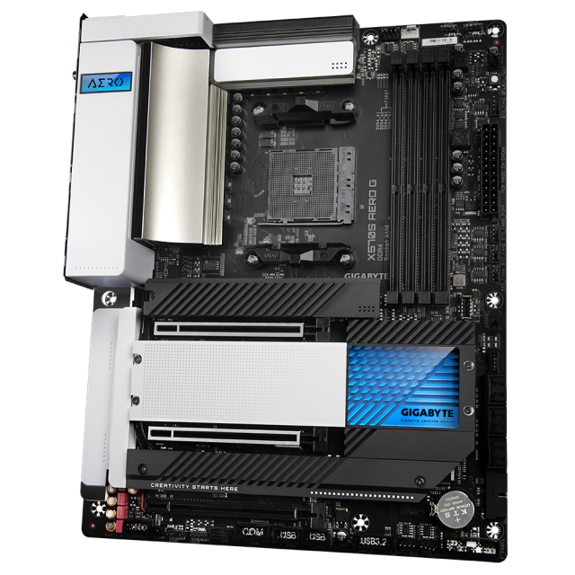 Дънна платка Gigabyte X570S Aero G, X570S, AM4, DDR4, Wi-Fi 6, PCI-E 4.0, (DP, HDMI), 2 x M.2, 6 x SATA 6Gb/s, 2 x USB Type C, RGB Fusion, ATX