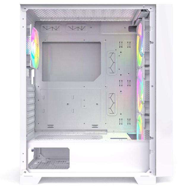 Кутия MONTECH AIR 1000 Premium ARGB, TG, 1 x USB2.0, 2 x USB3.0, Mid-Tower, ATX, Бяла