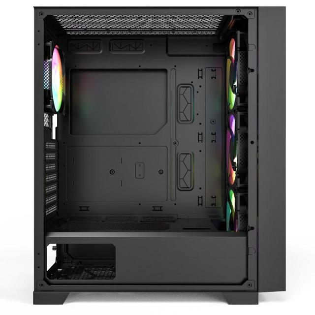 Кутия MONTECH AIR 1000 Premium ARGB, TG, 1 x USB2.0, 2 x USB3.0, Mid-Tower, ATX, Черна
