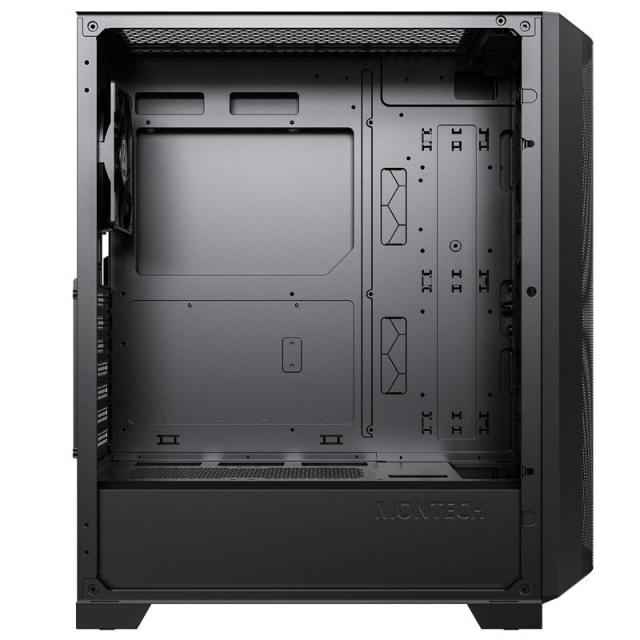Кутия MONTECH SKY ONE Lite RGB, TG, 1 x Type-C, 2 xUSB3.0, Mid-Tower, ATX. Черна