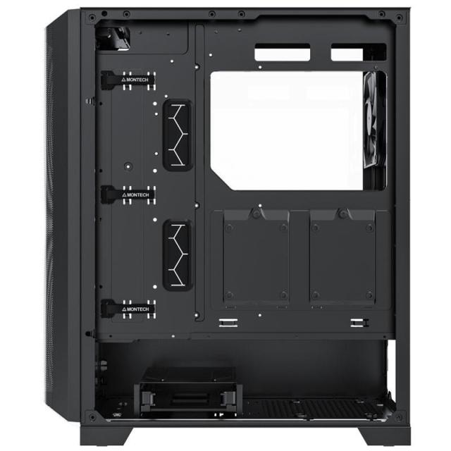 Кутия MONTECH SKY ONE Lite RGB, TG, 1 x Type-C, 2 xUSB3.0, Mid-Tower, ATX. Черна