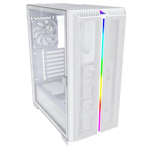 Кутия MONTECH SKY ONE Lite RGB, TG, 1 x Type-C, 2 xUSB3.0, Mid-Tower, ATX, Бяла